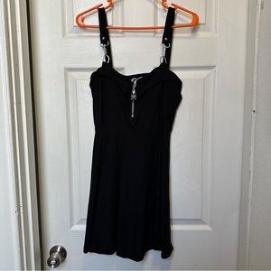 Killstar Skater Dress with Skull Zip